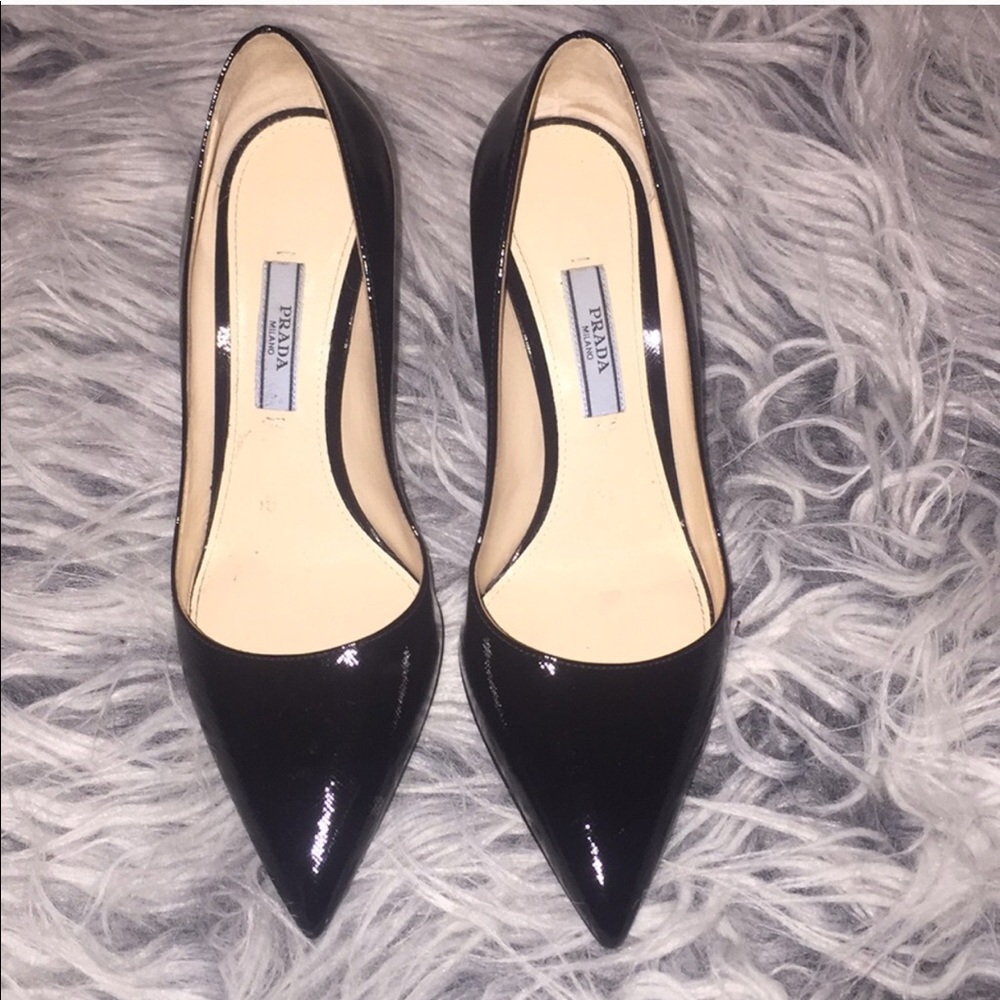 Prada patent leather heels